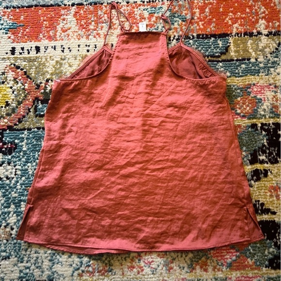 Nine West solid tank top women’s size S brick color - Picture 3 of 5